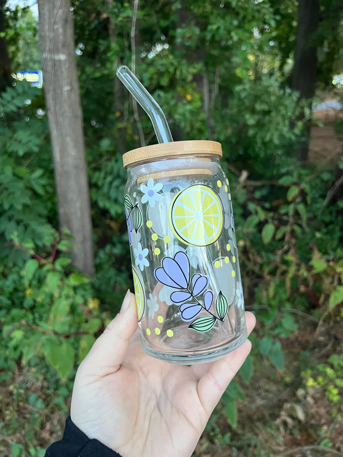 Lemon Lavender Glass