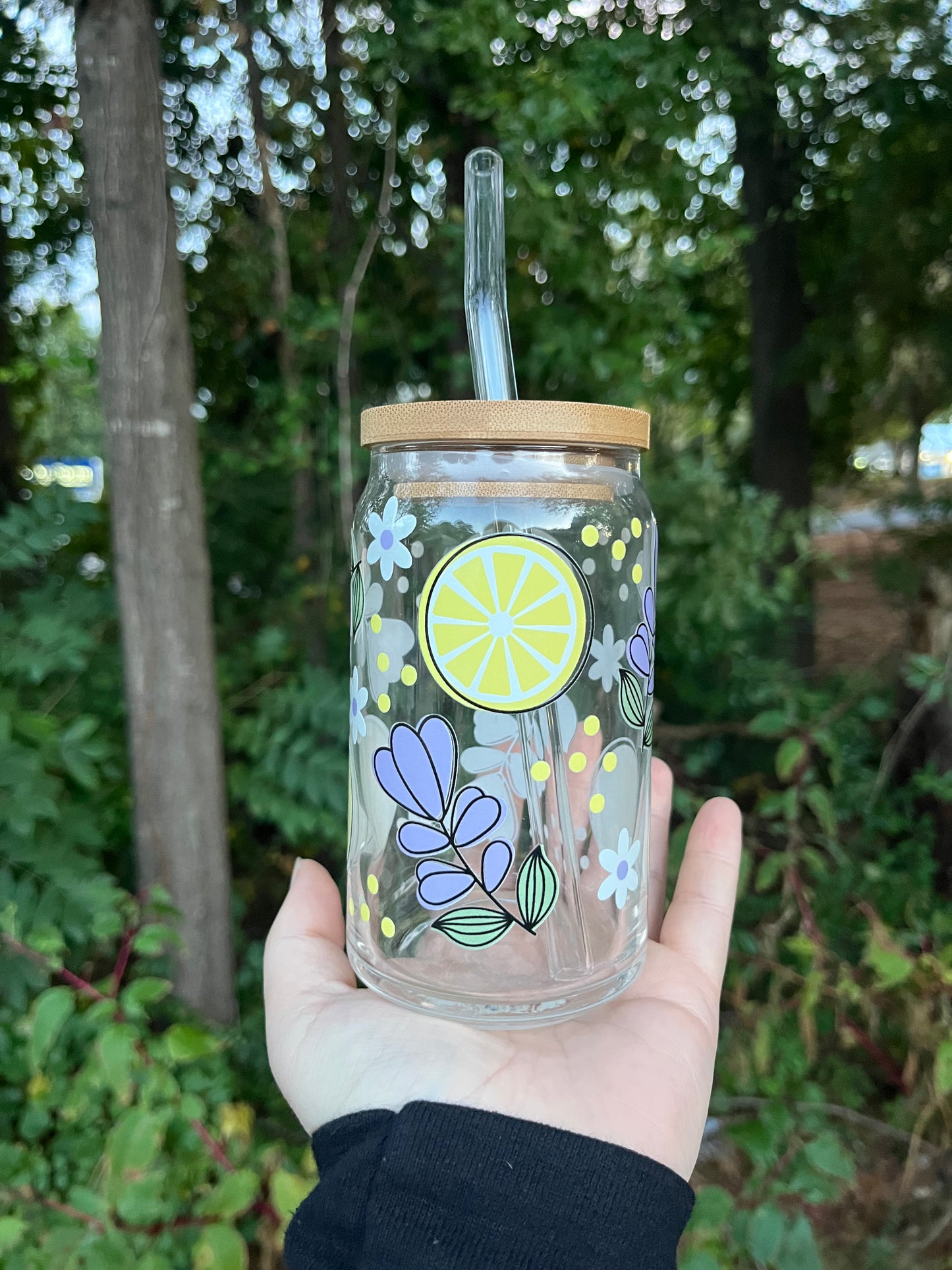 Lemon Lavender Glass