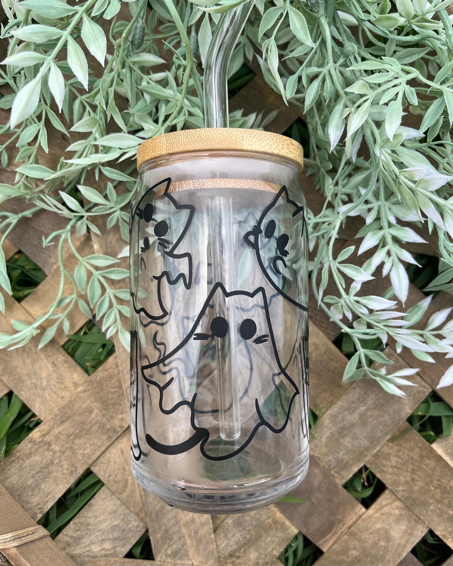 Cat Ghost Glass