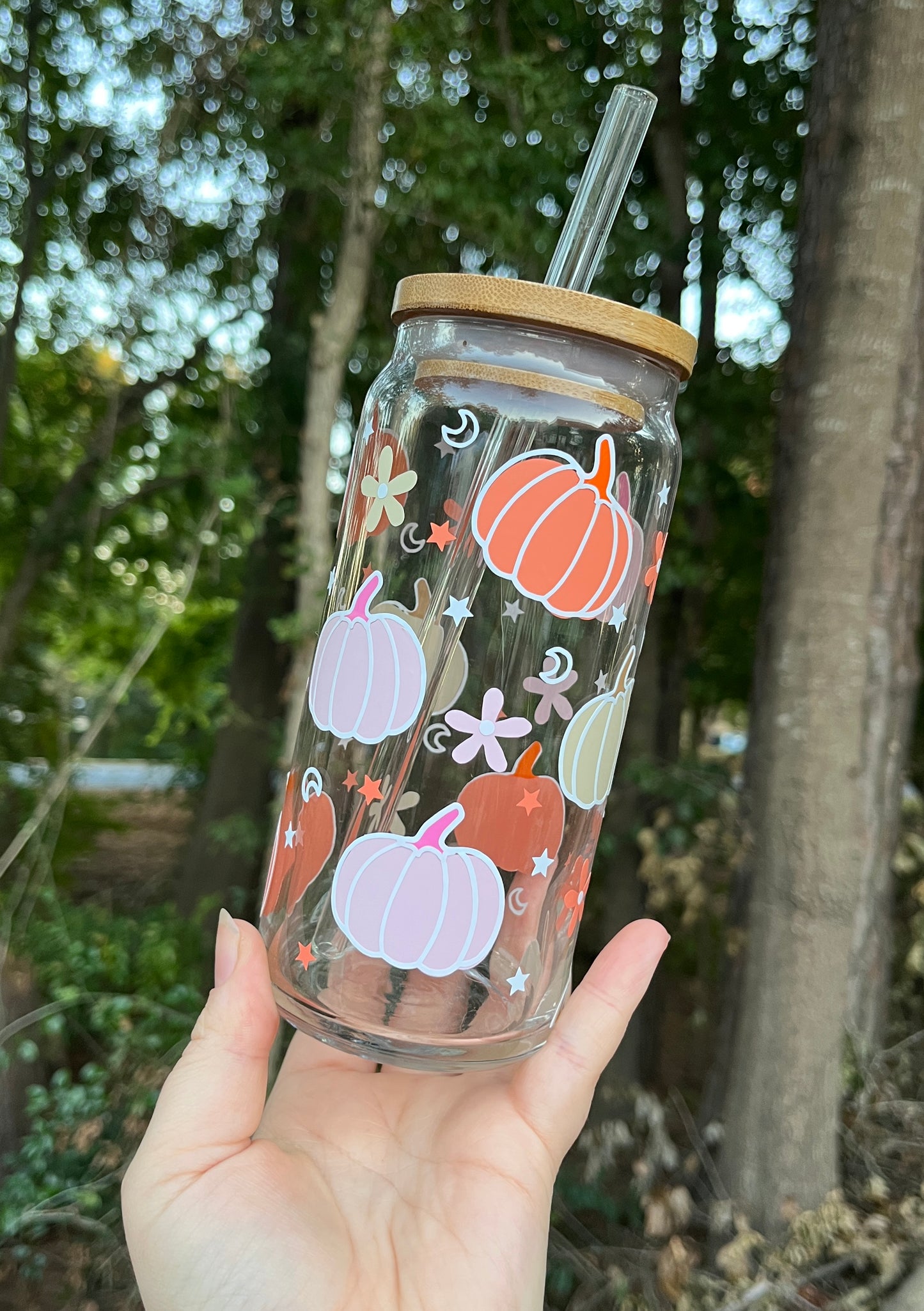 Pastel Pumpkin Glass