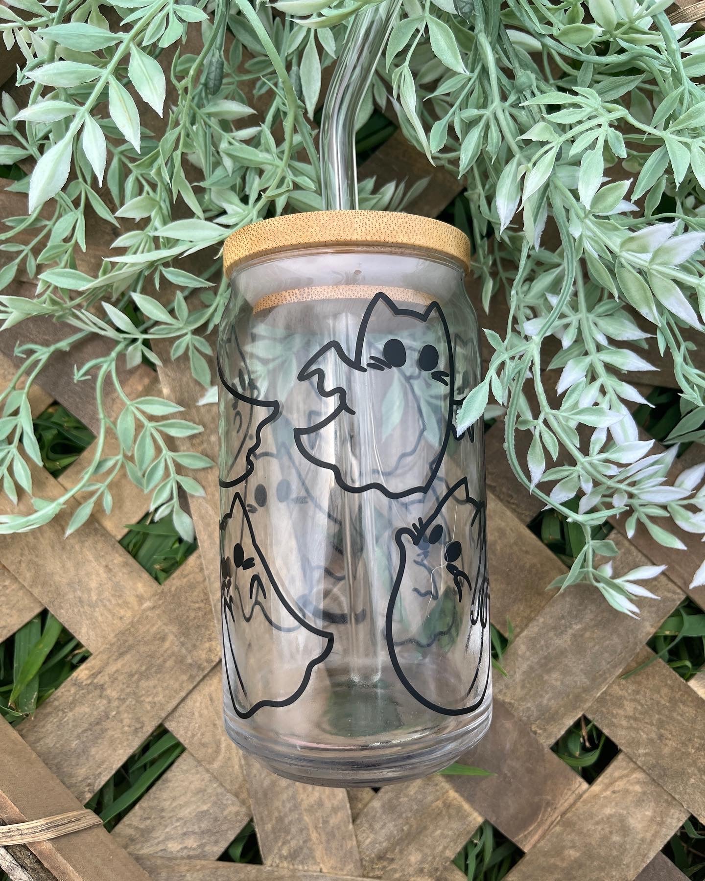 Cat Ghost Glass