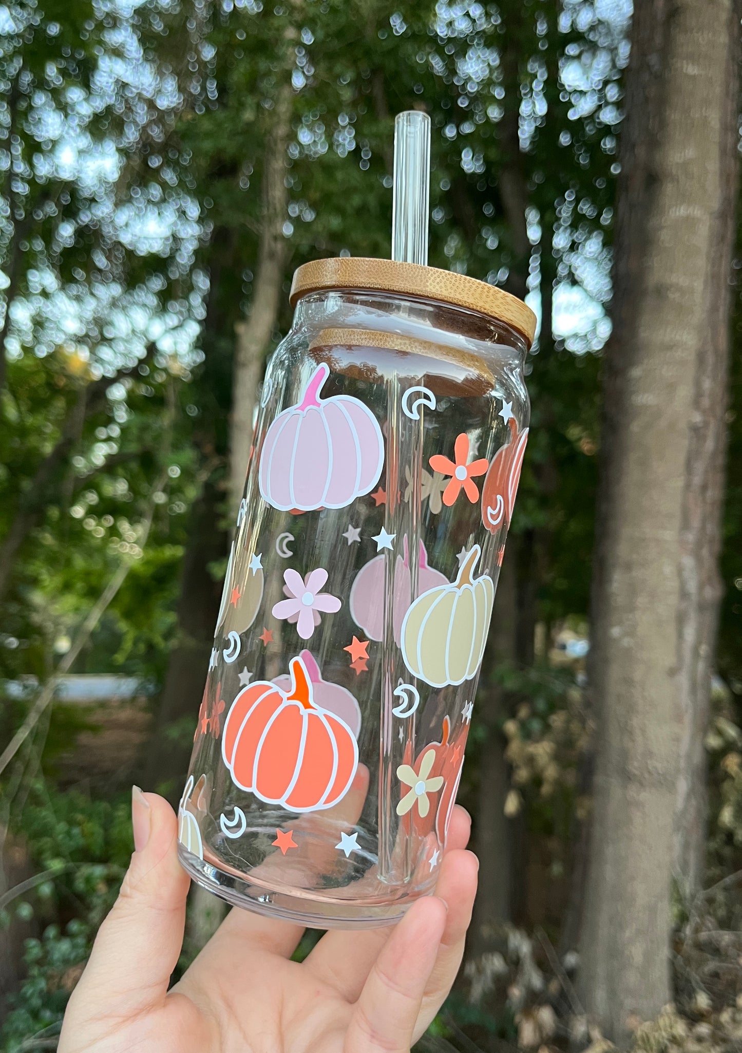Pastel Pumpkin Glass